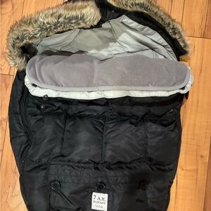 7 A.M. Enfant Black Baby Bunting Bag